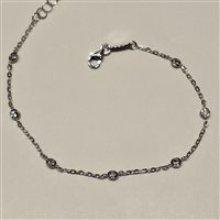 Bracciale Fanton Gioielli Donna BRACCIALI ORO in Oro bianco Cubic Zirconia BROR-221-52